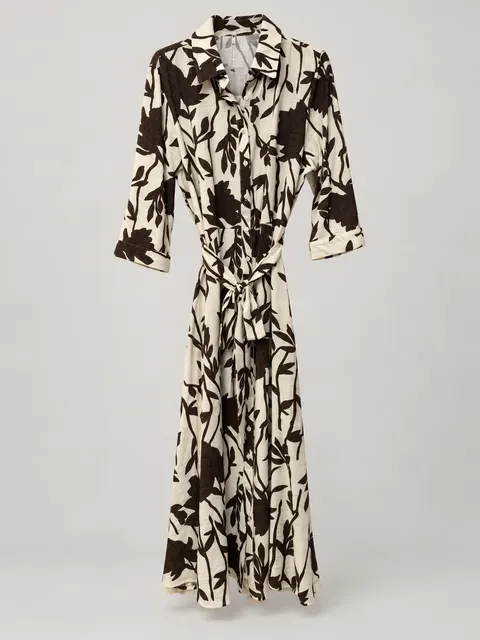 Vestido camisero floral